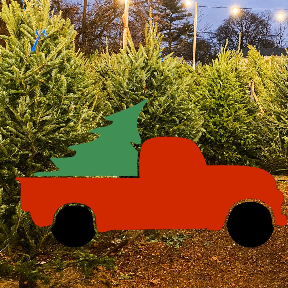 Christmas Tree Truck Precut Glass Shape - COE 90