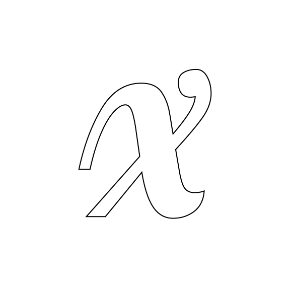 Lowercase - Lobster - White COE 90