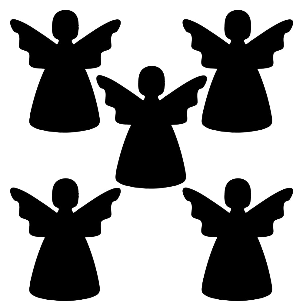 Christmas Angel Precut Glass Shape - COE 90