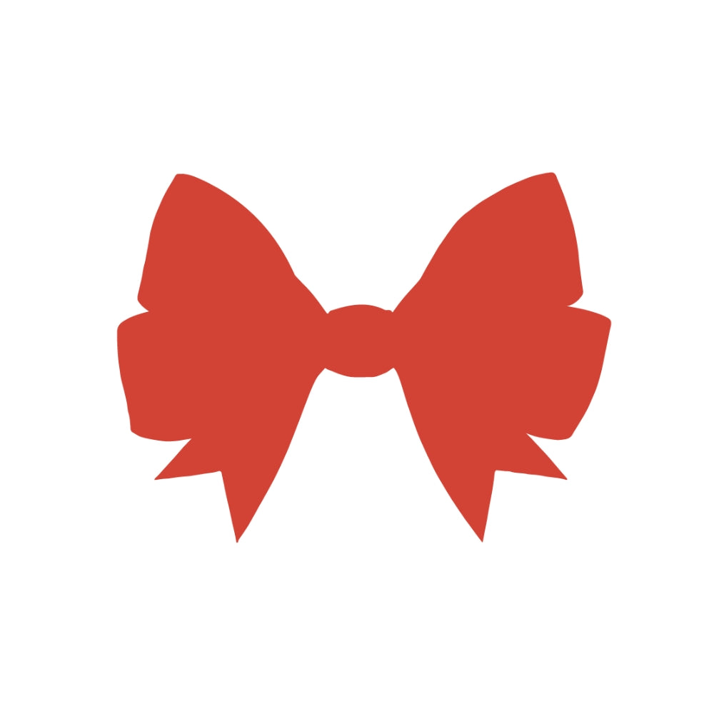 Christmas Bow Precut Glass Shape - COE 90