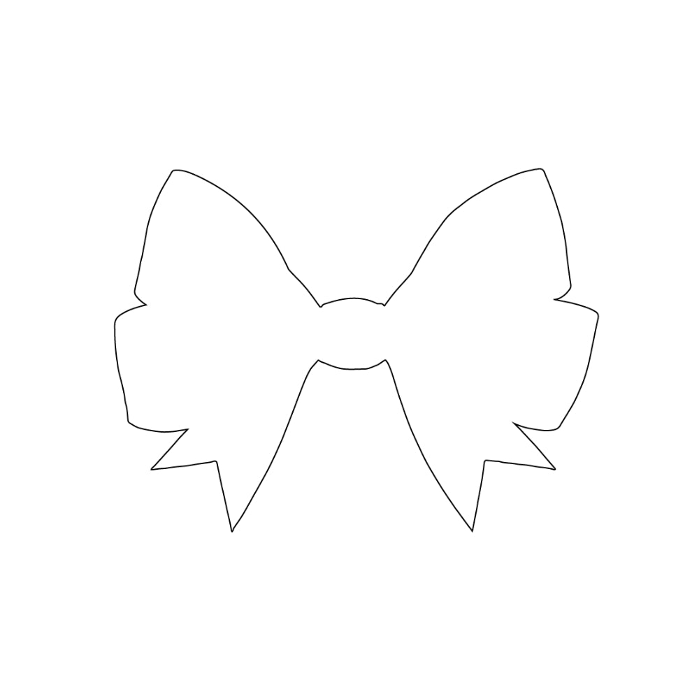 Christmas Bow Precut Glass Shape - COE 90