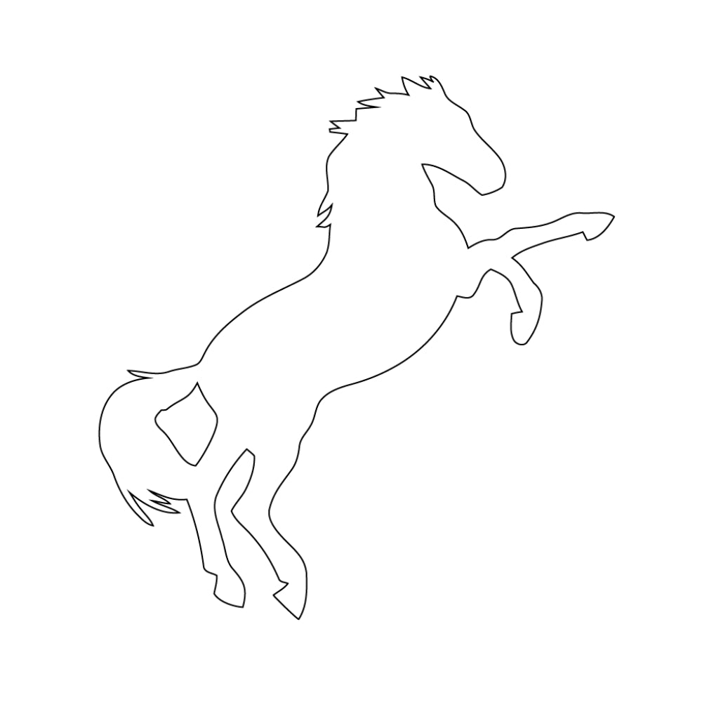 Horse Precut Stained Glass - COE 96