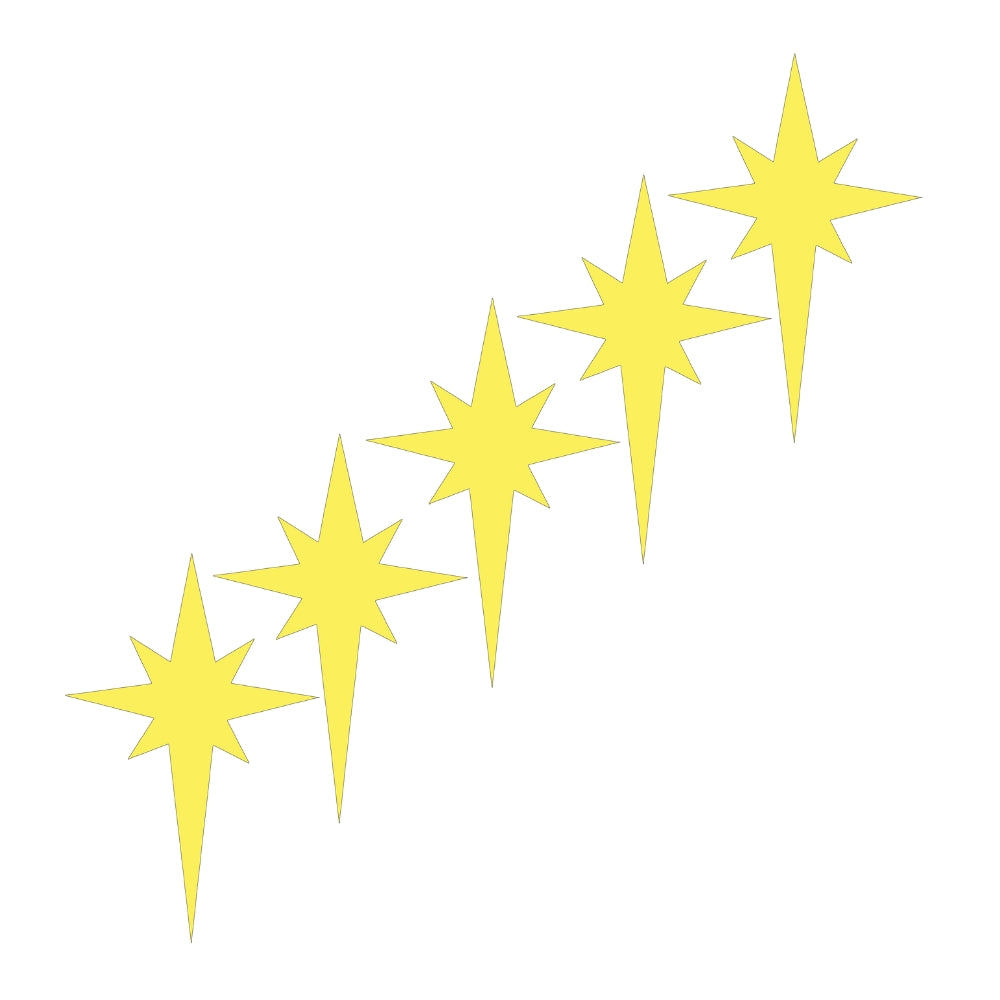 Christmas Star Precut Glass Shape - COE 90