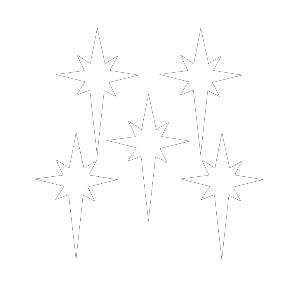 Christmas Star Precut Glass Shape - COE 90
