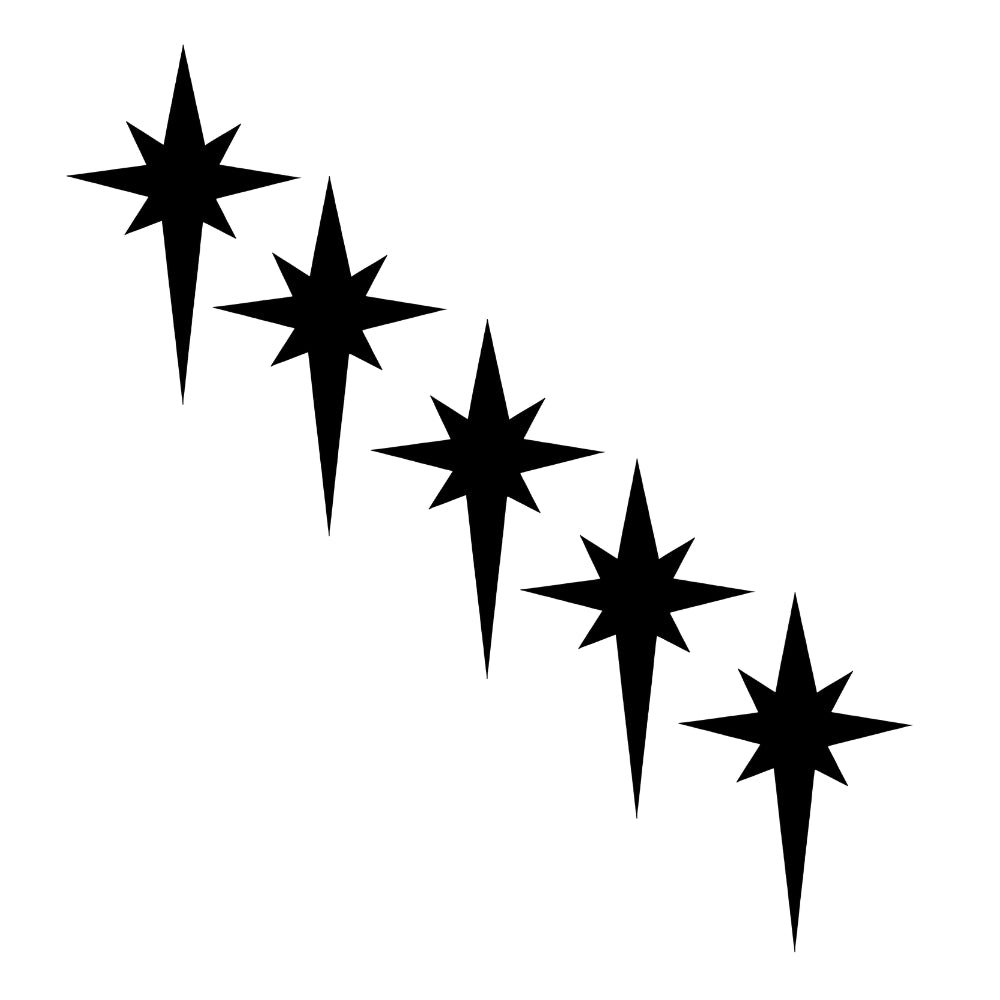 Christmas Star Precut Glass Shape - COE 90