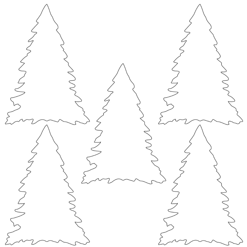 Christmas #2 Tree Precut Glass Shape - COE 96