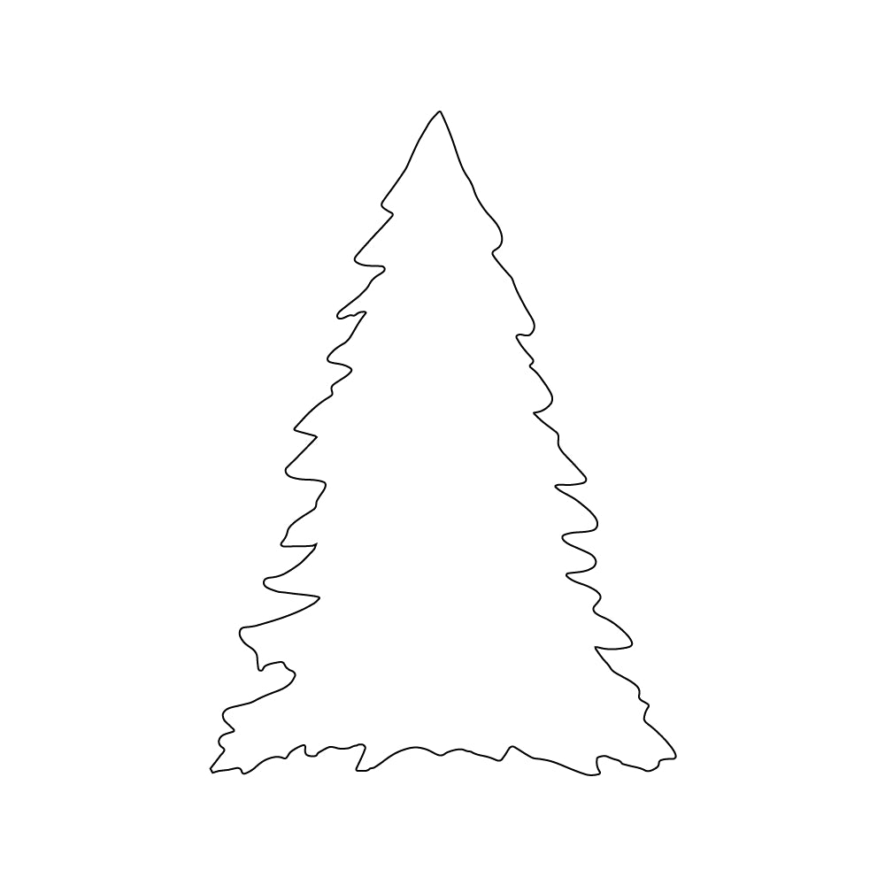 Christmas #2 Tree Precut Glass Shape - COE 96