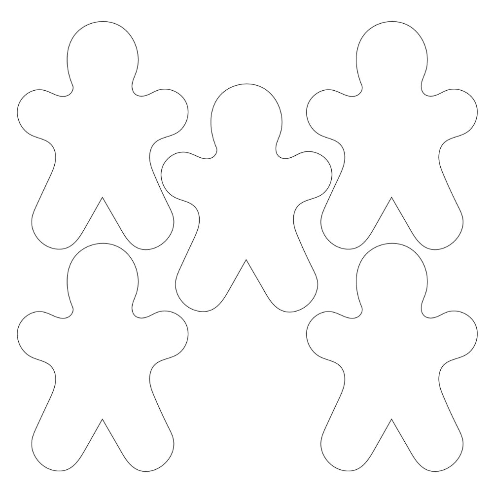 Gingerbread Men Precut Glass Shape - COE 90