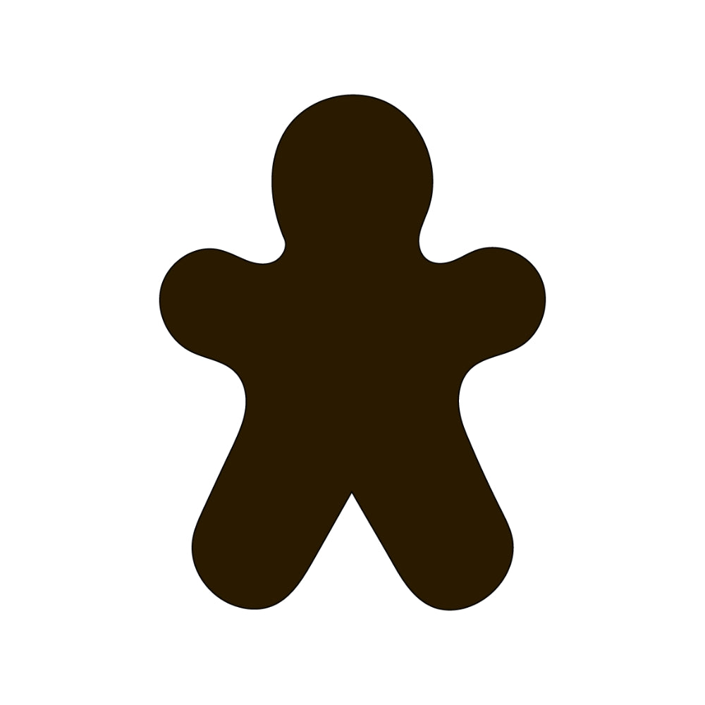 Gingerbread Men Precut Glass Shape - COE 90
