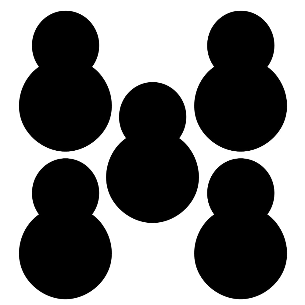 Snowman #2 Precut Glass Shape - COE 96