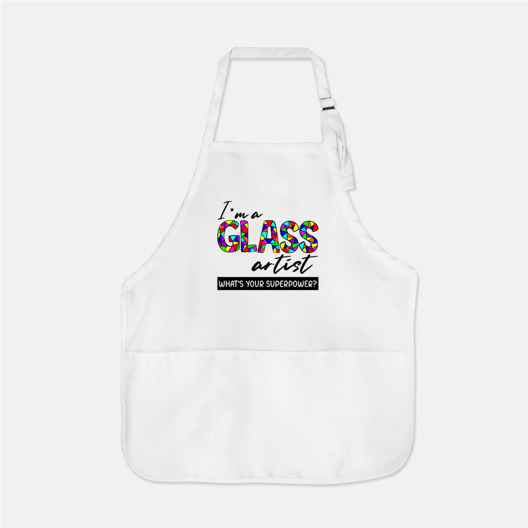 Fuse Muse Fused Glass Apparel, Etc... I'm a Glass Artist. What's your Superpower? Apron