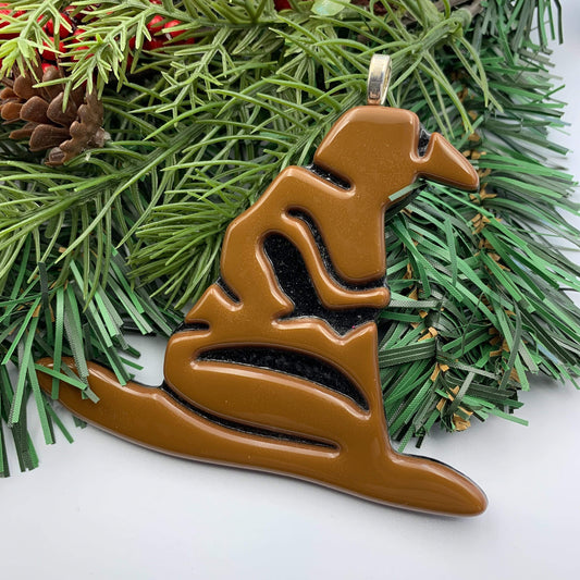 Sorting Hat Fused Glass Ornament