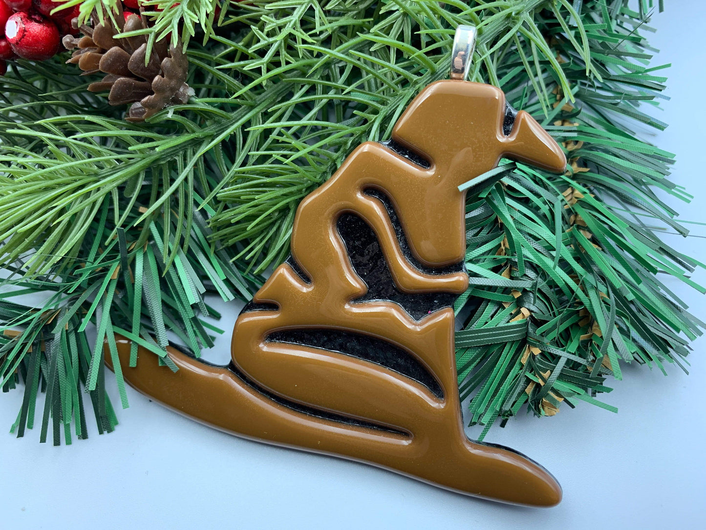 Sorting Hat Fused Glass Ornament