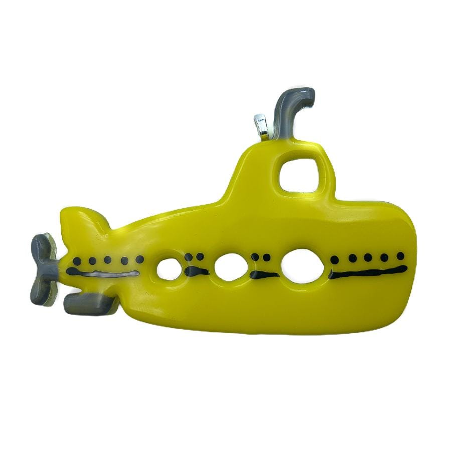 Fused glass Yellow Submarine Christmas Ornament