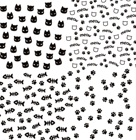 Cat Designs Silk Screen