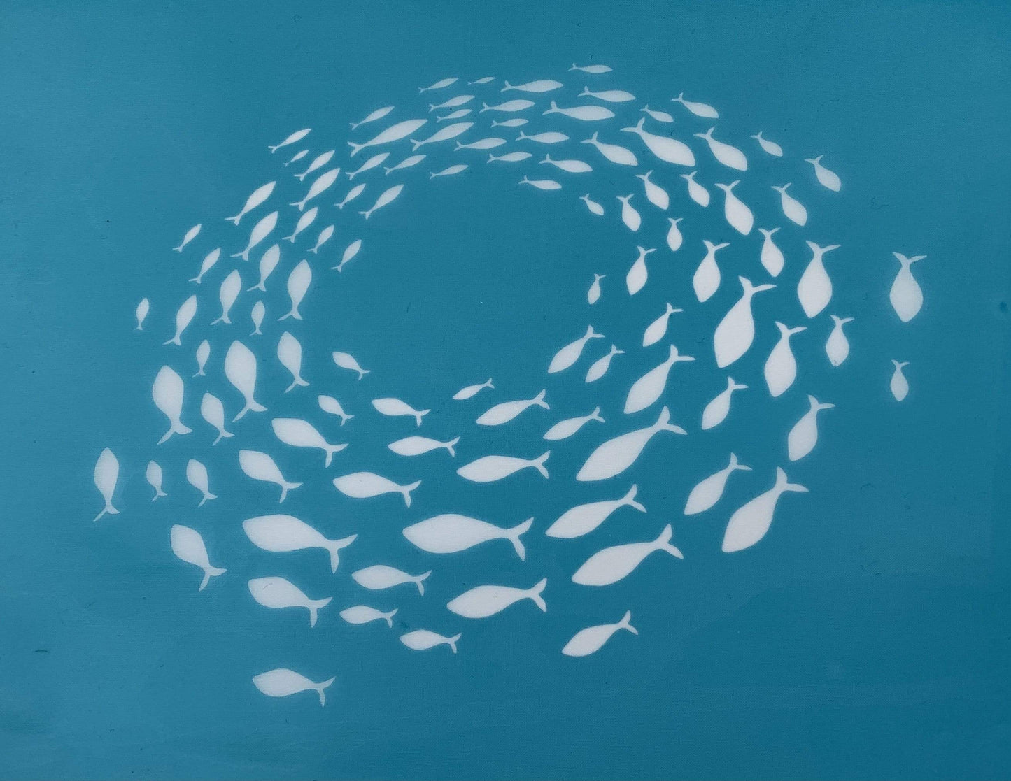 School of Fish Silk Screen