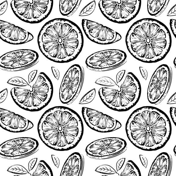 Fruit Slices Silk Screen