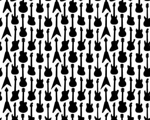 Guitars Silk Screen Stencil