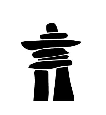 Inukshuk Design Silk Screen