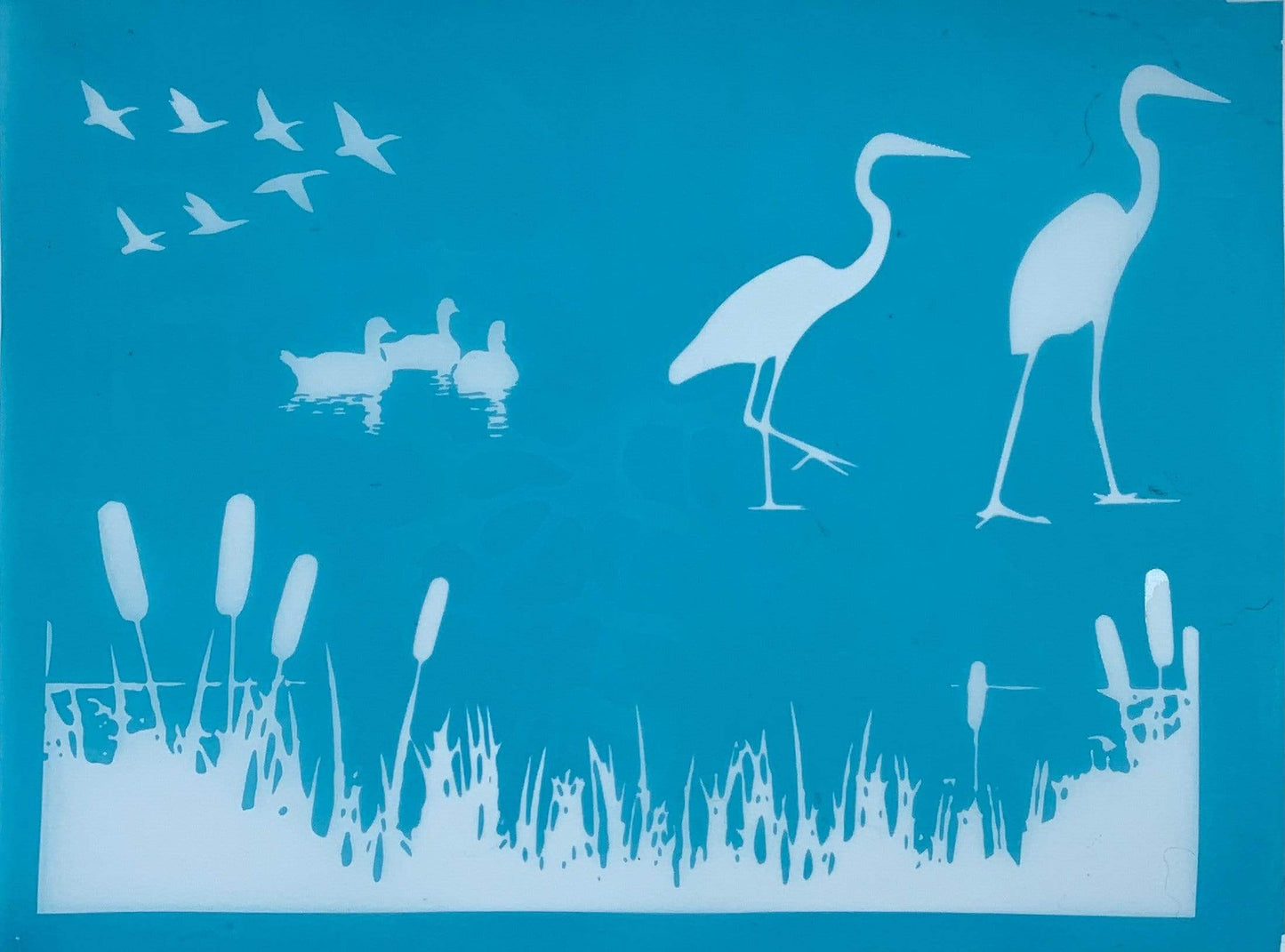 Marsh Landscape Silk Screen