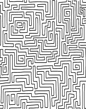 Maze Silk Screen Stencil