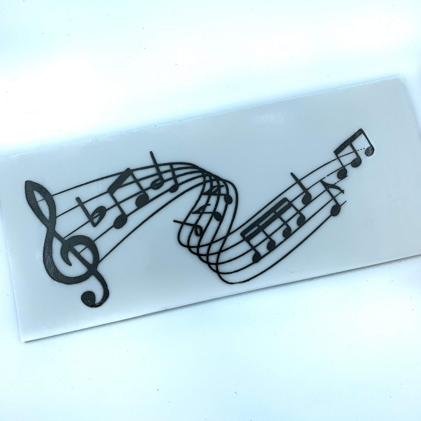Music Notes Screen Print Design for Fused Glass, ceramics, polymer clay, wood, paper or fabric