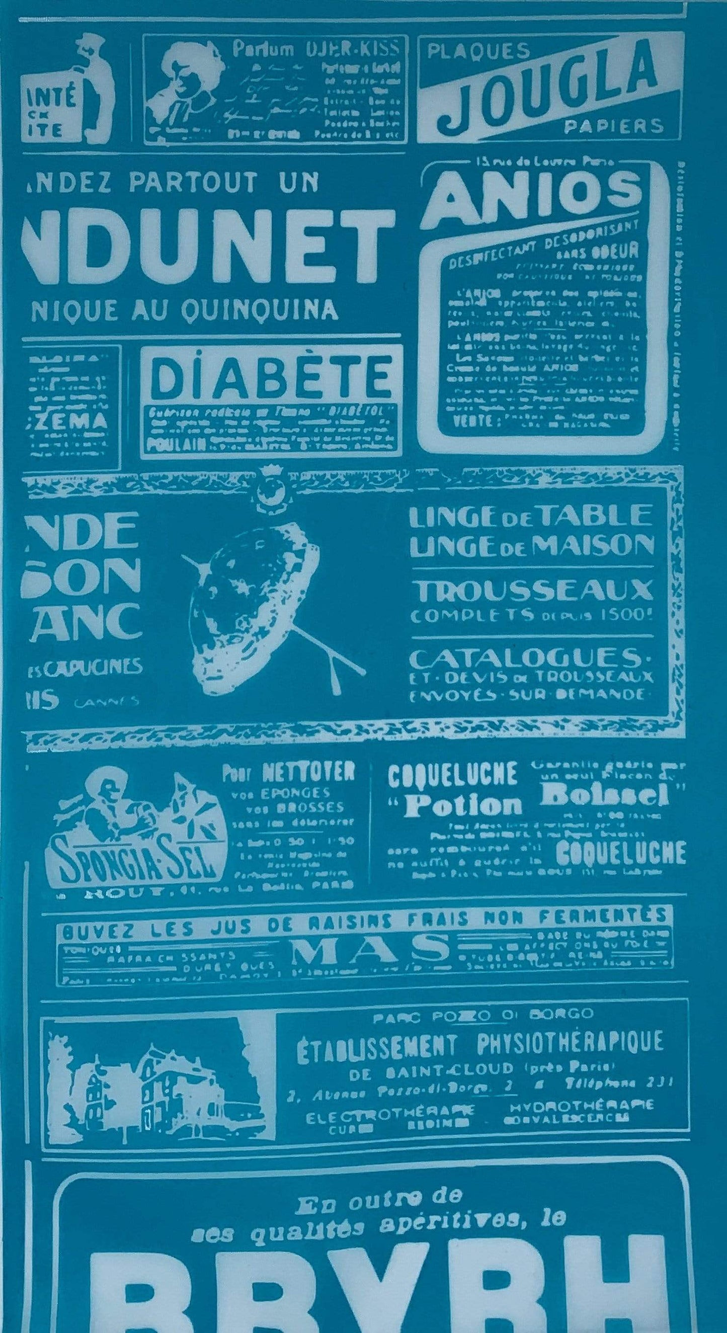 Newspaper Print #3 Silk Screen