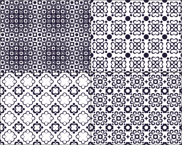 Pattern Shapes (4) Silk Screen