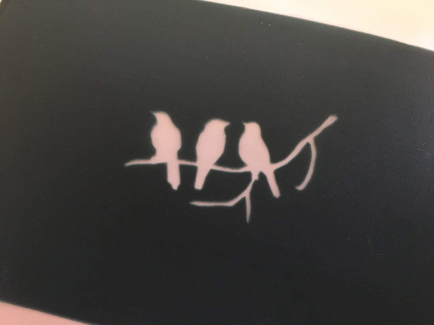 Birds on a wrie silk screen