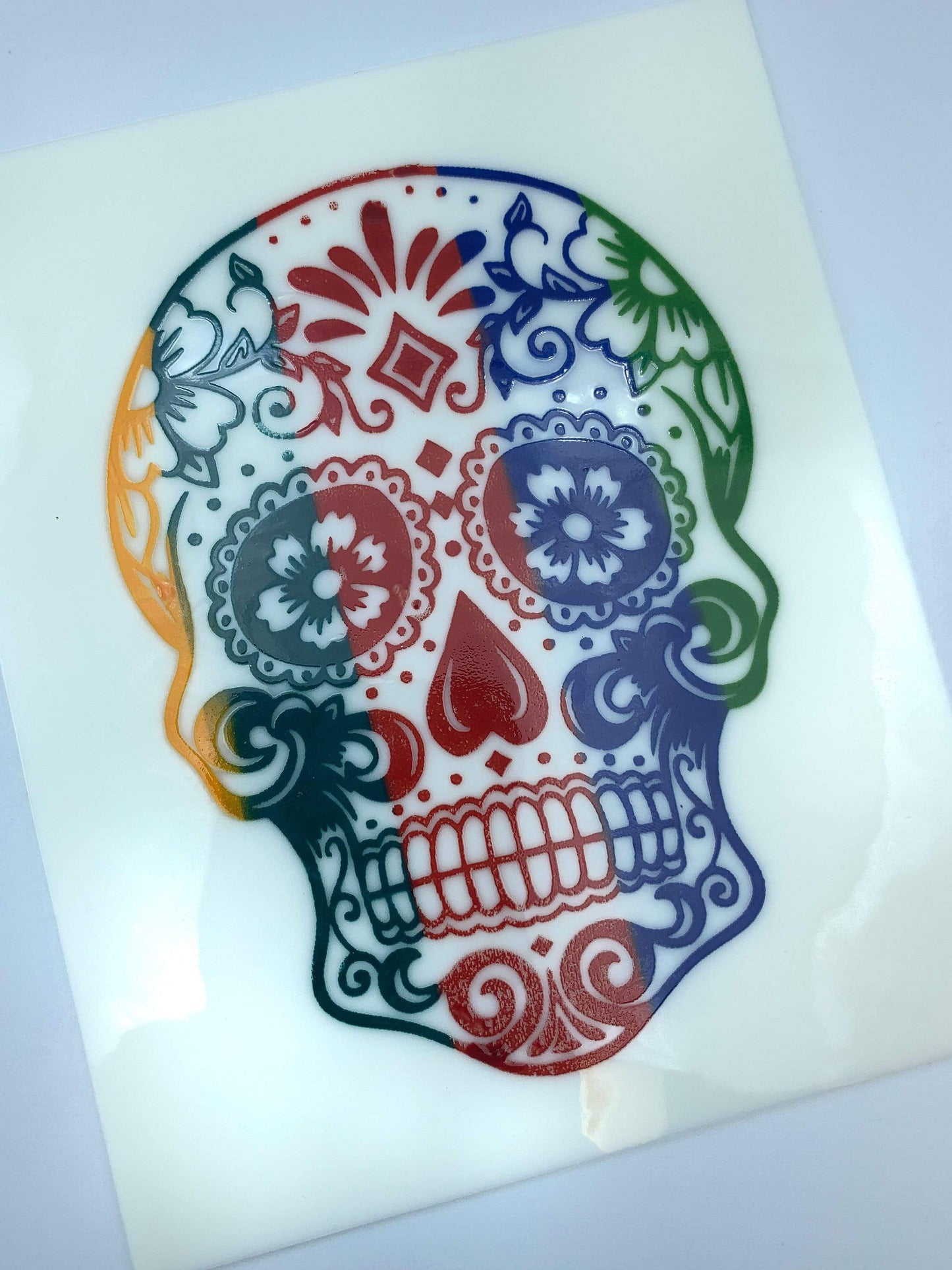 Sugar Skull Silk Screen Stencil