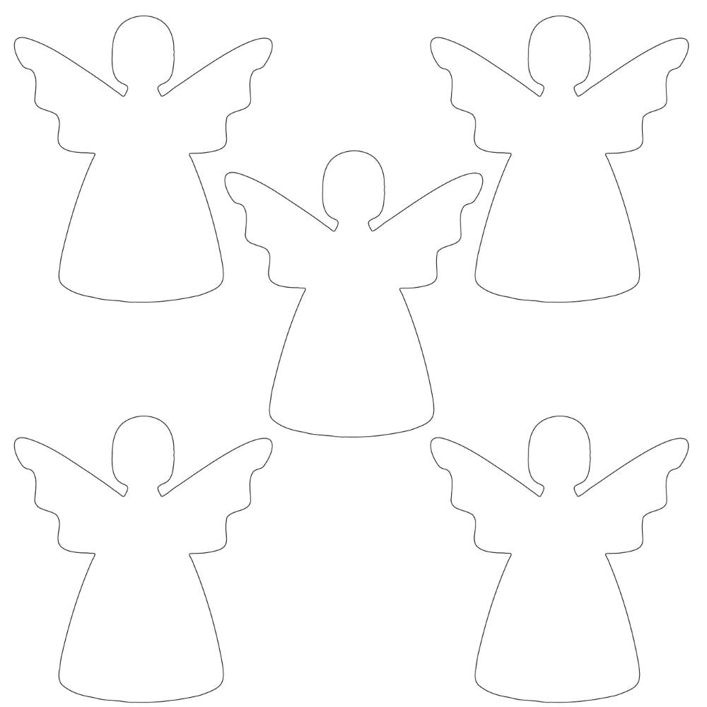 Christmas Angel Precut Glass Shape - COE 90