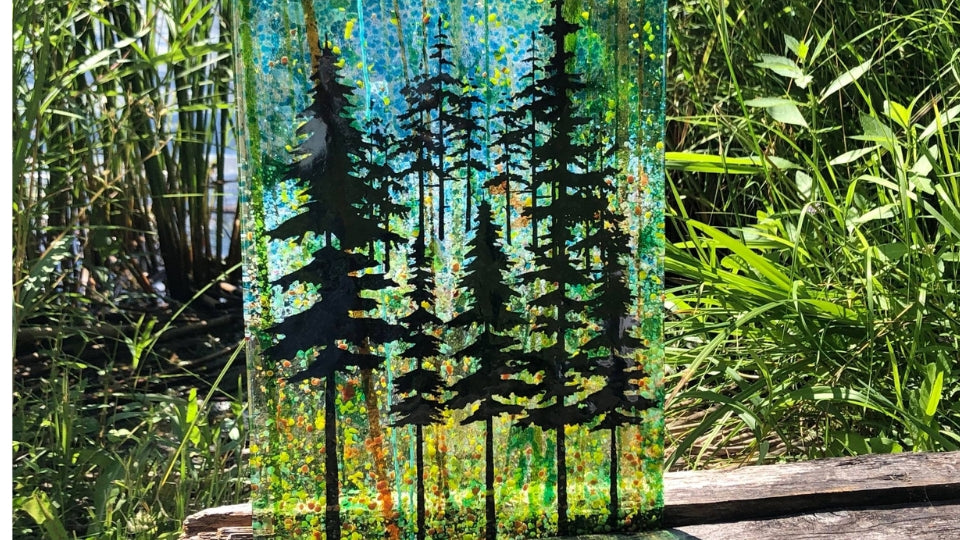 Screen Print on your Fused Glass Art – Fuse Muse Fused Glass