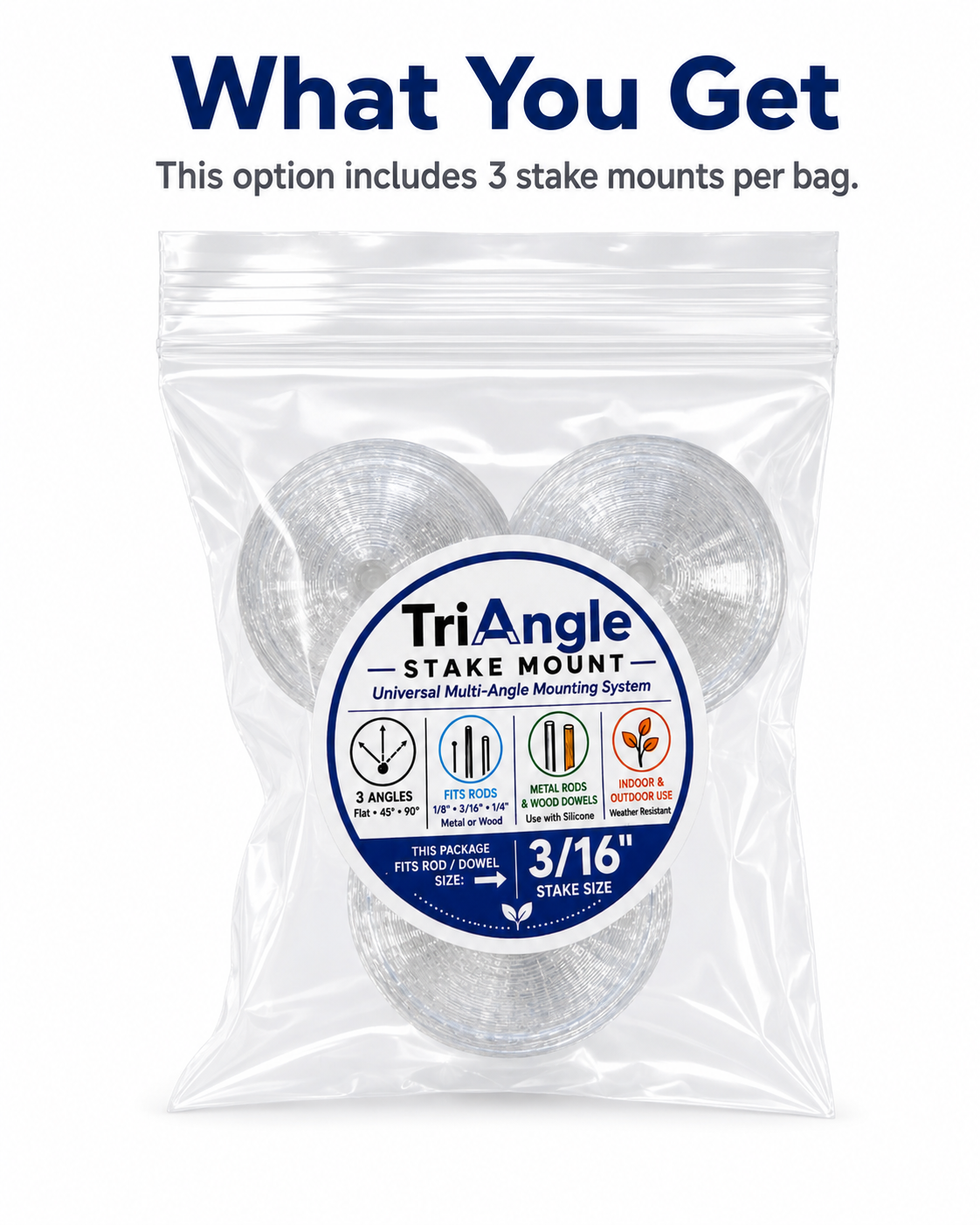 TriAngle Stake Mount™ – Universal Multi-Angle Garden Stake Mount