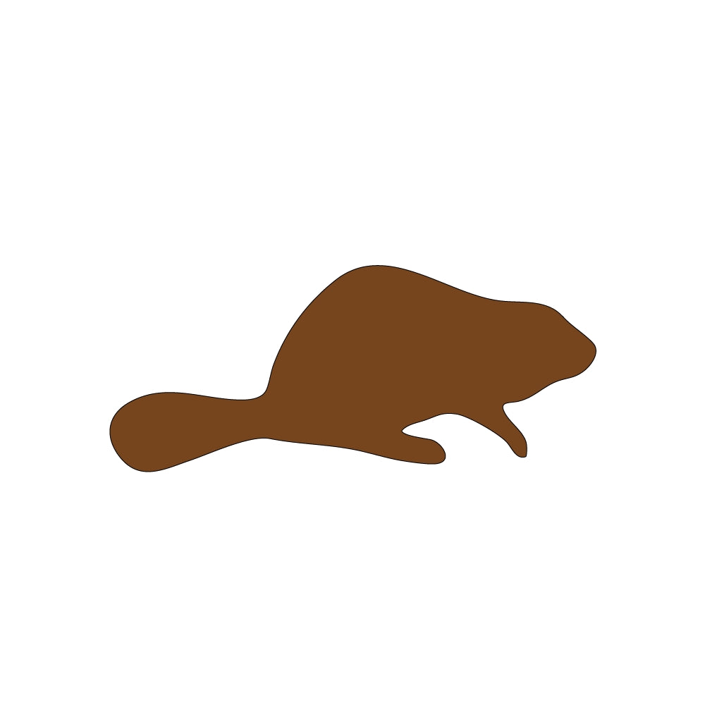 Woodland Brown Beaver  in COE 90 Bullseye Glass