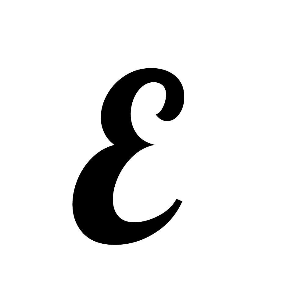 Alphabet Uppercase Letters Precut Glass Shape - Lobster Font - Black COE 90