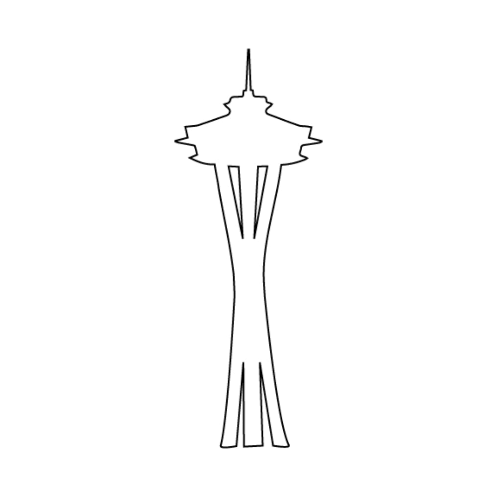 Precut Glass Shape - Space Needle - COE 90