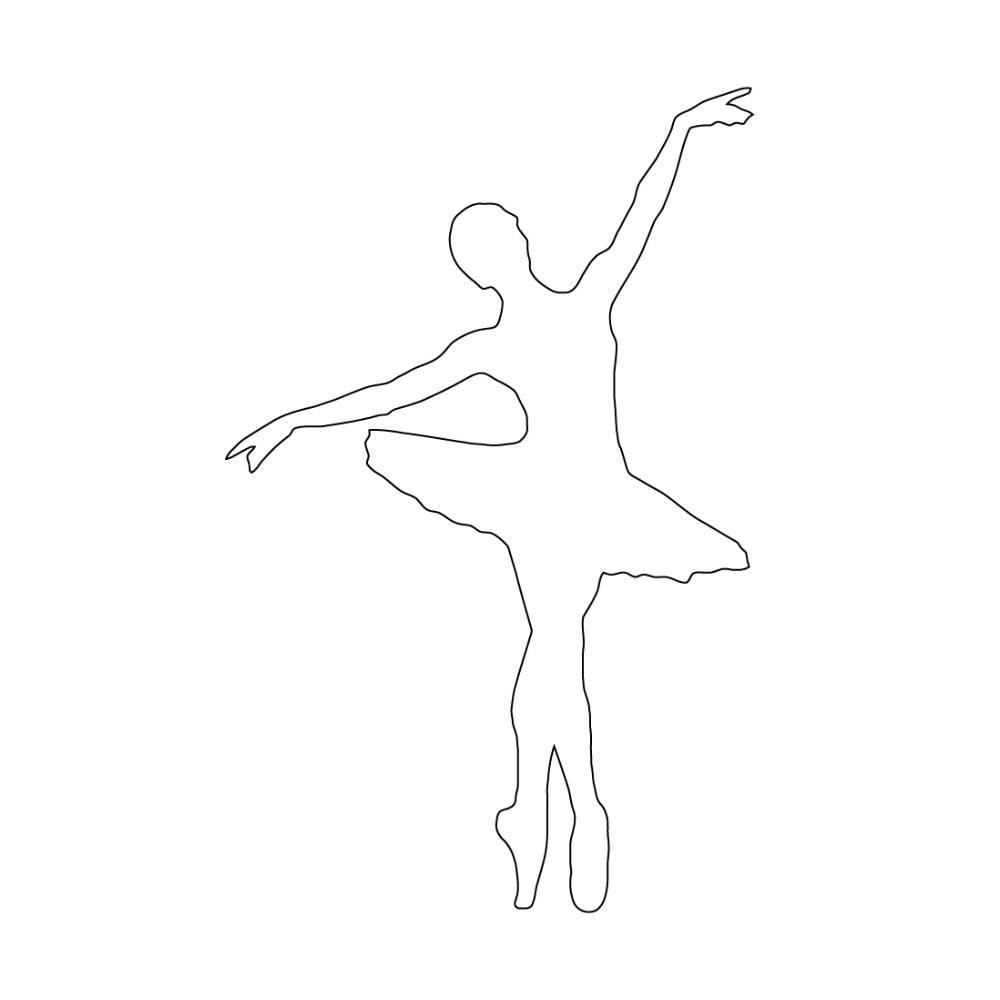 Precut Glass Shape - Ballerina #3 - COE 90