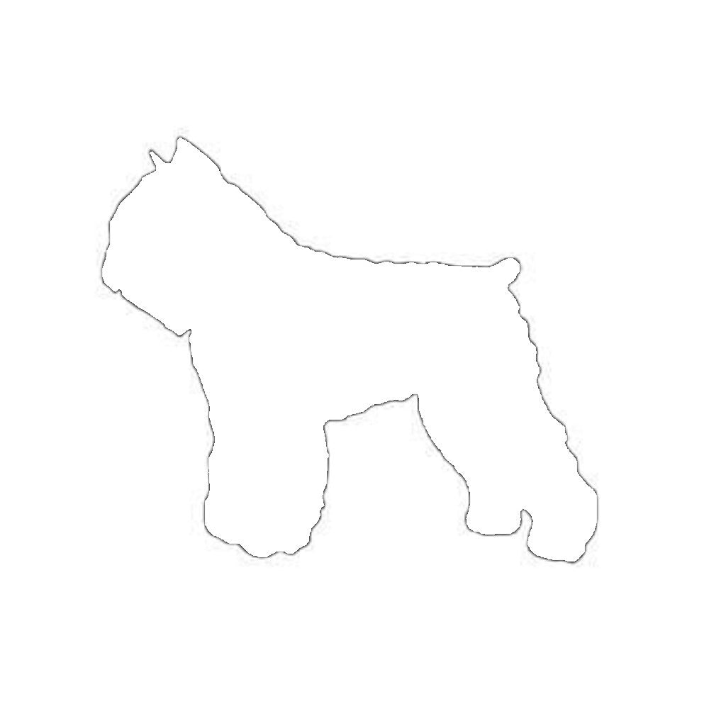 Bouvier Dog Precut Glass Shape - COE 90