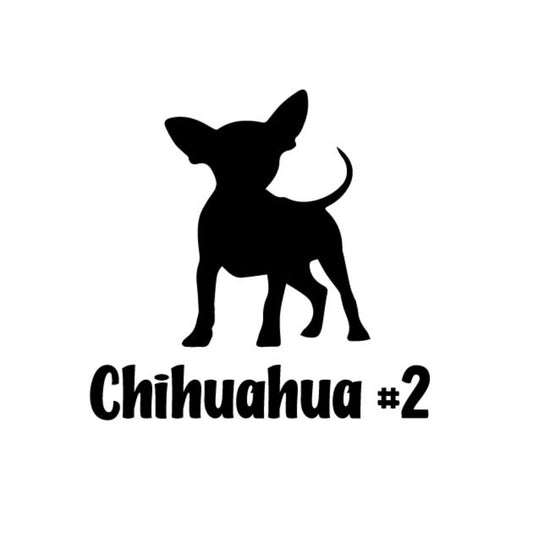 Precut glass shape of Chihuahua #2.