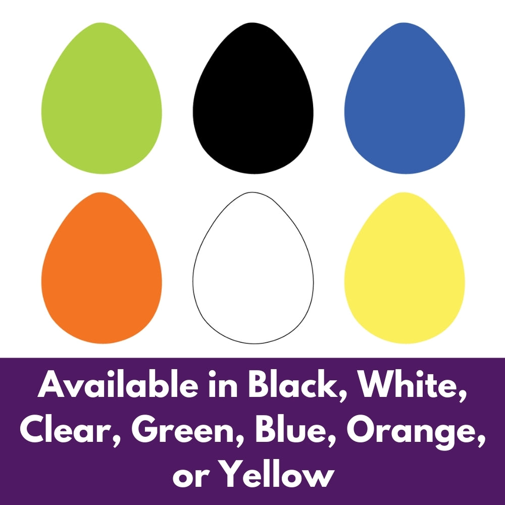 Precut glass shape of a 3pk of easter eggs in multiple colors.