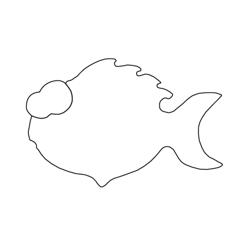 Precut Glass Shape - Cute Fish - COE 90