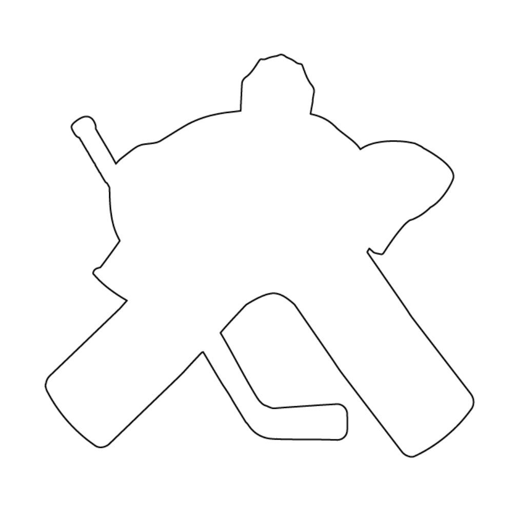 Precut Glass Shape - Hockey Goalie - COE 96