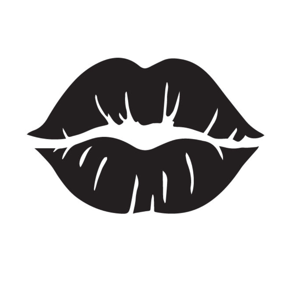 black and white lipstick clipart