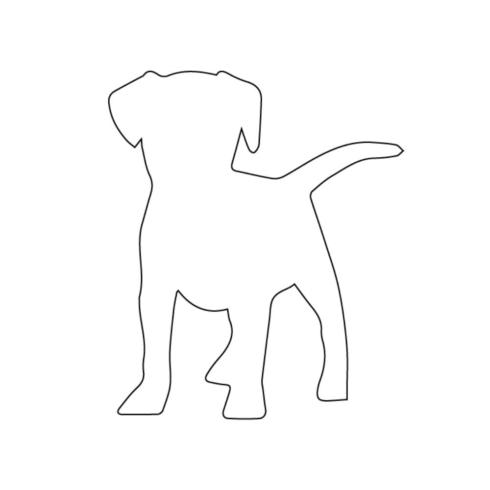 Puppy Dog Precut Glass Shape - COE 90