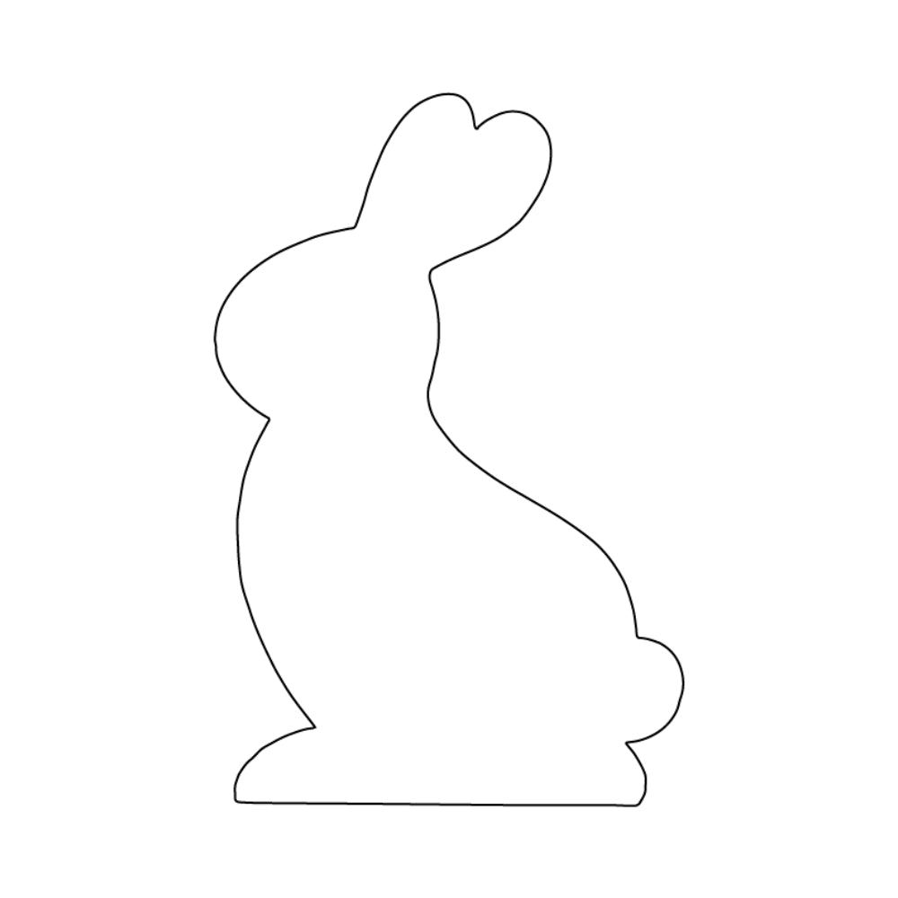 Rabbit Precut Glass Shape - COE 96