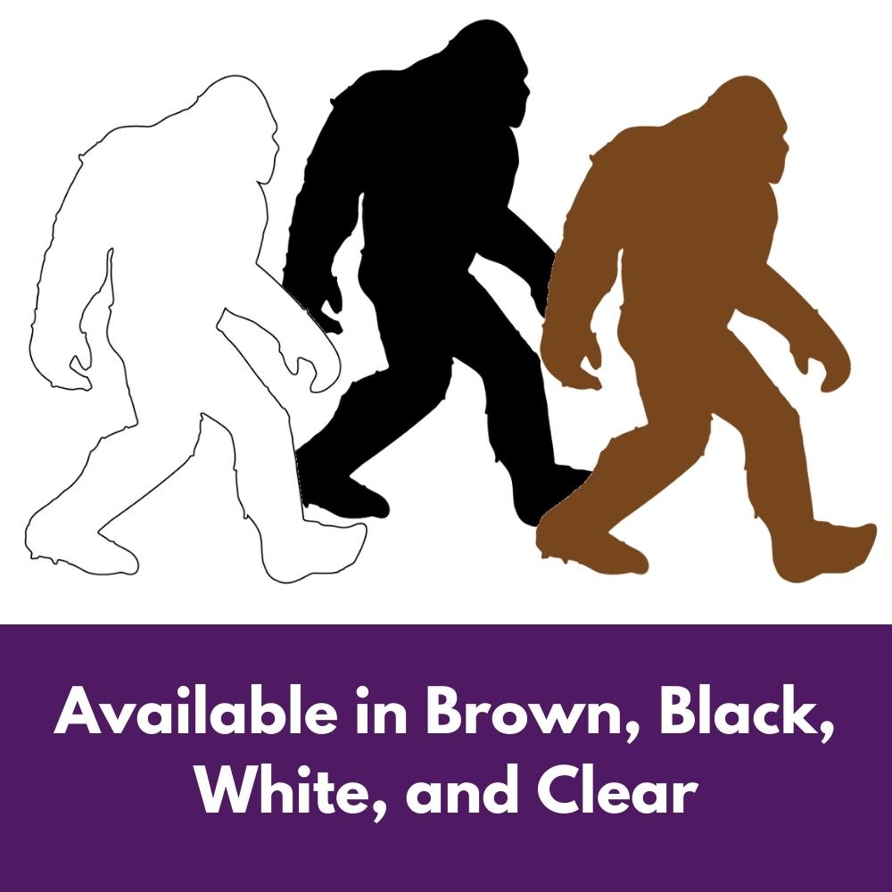 Precut glass shape of a sasquatch in multiple colours.