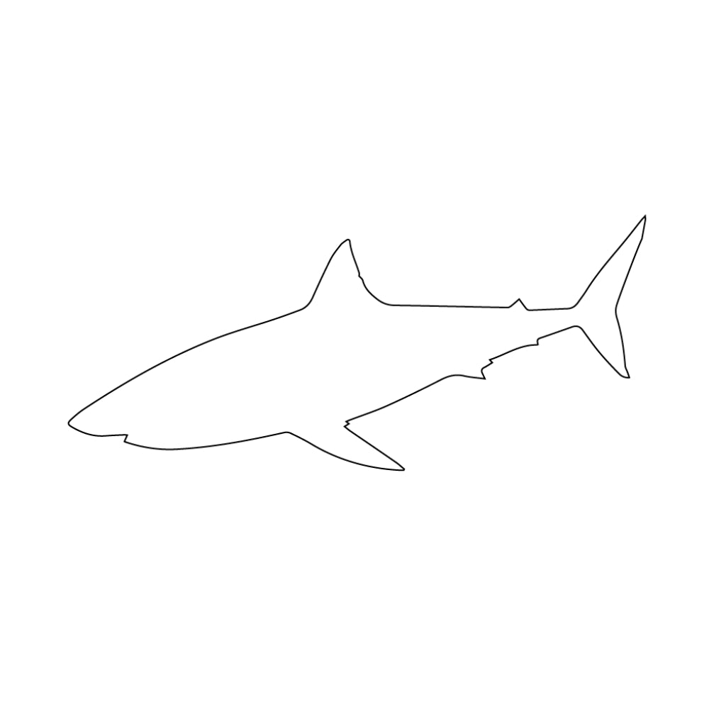Shark Precut Glass Shape - COE 96