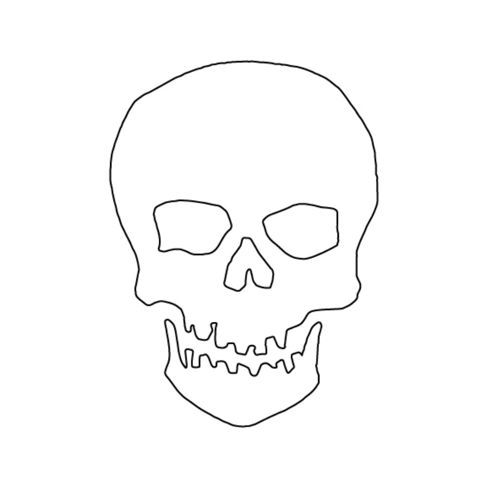 Skull Precut Glass Shape - COE 90