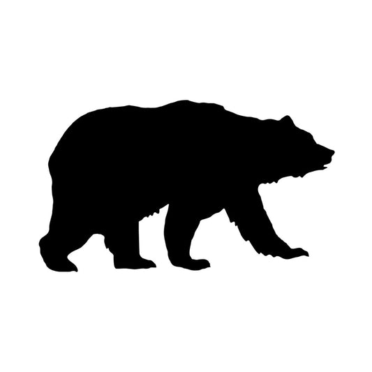 Precut glass shape of bear