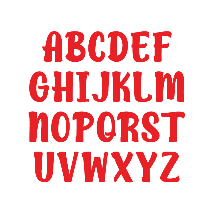 Cool Red Letters